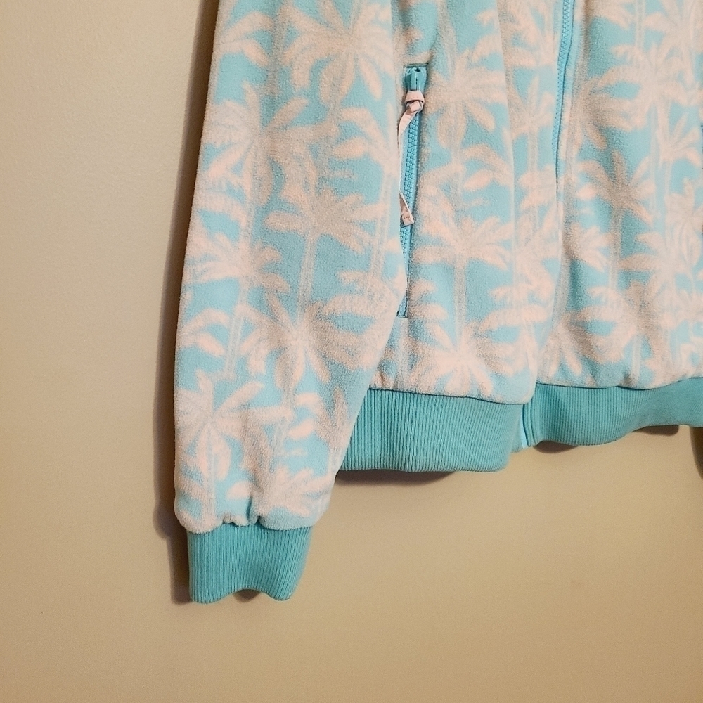 Chubbies | Men's Pink & Blue Palm Tree Full Zip Pullover Jacket (Size Large) - Picture 12 of 15